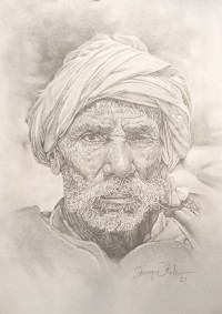 Farooq Aftab, 15 x 21 Inch,  Pencil on Paper, Figurative Painting, AC-FQB-012